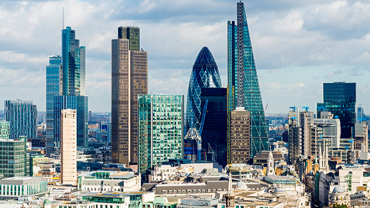 London financial district