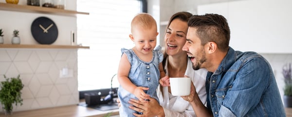 Family in the kitchen