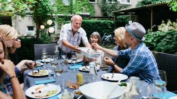 Spending time together with family