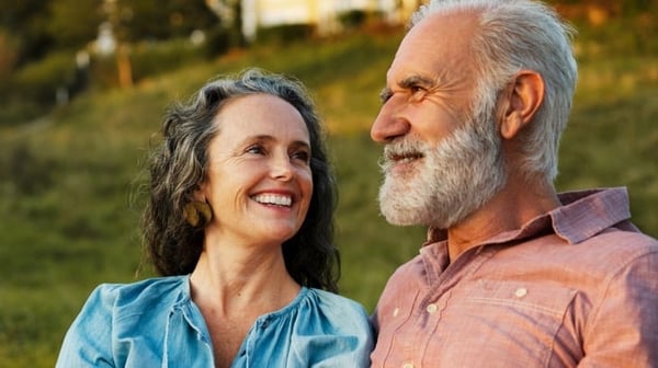 Older couple outdoors