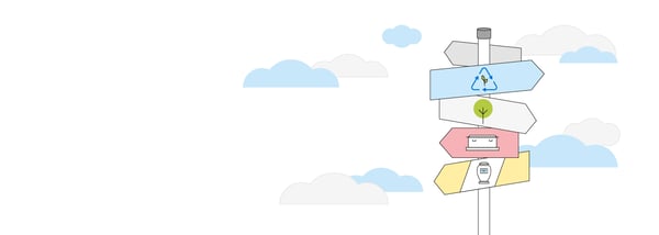 Illustration of signposts