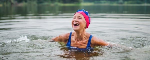 Woman swimming