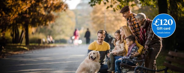 Over 50s Life Insurance £120 Gift Card