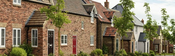 Row of modern houses