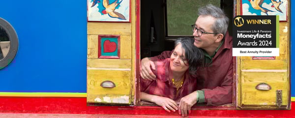 Couple on a river boat