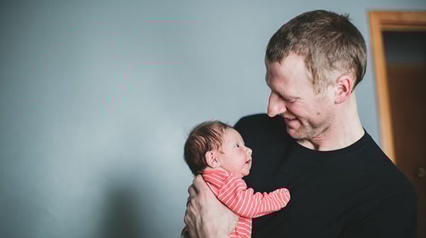 Man with baby