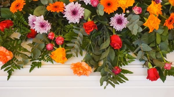 Funeral flower arrangement