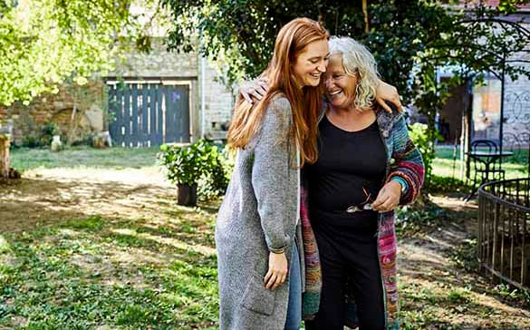 Women in garden