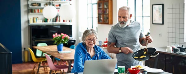 Couple on laptop