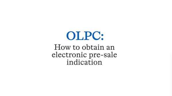 New Business: Obtaining a pre-sale indication Video holding image