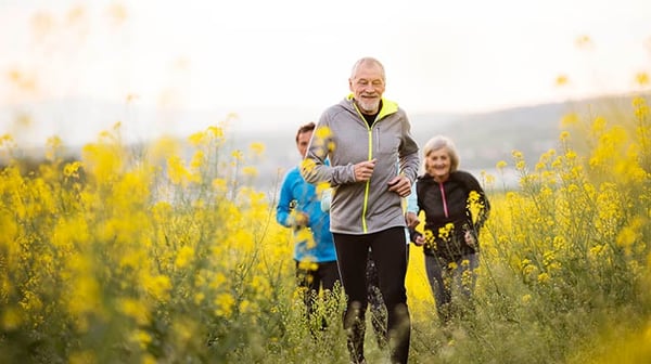 Family jogging