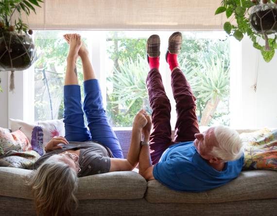 People sitting down