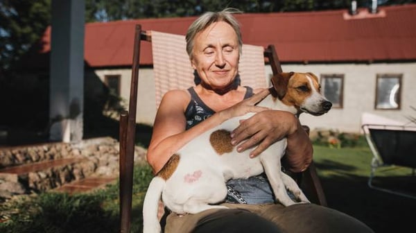 Lady with dog