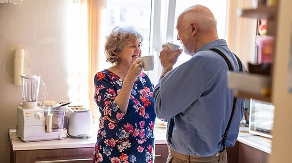 Couple in a kitchen