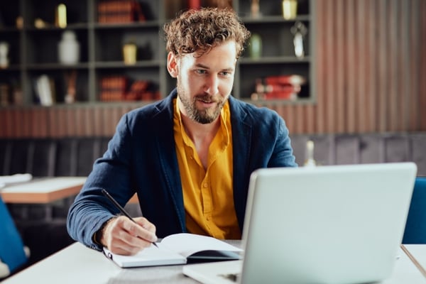 Man with laptop