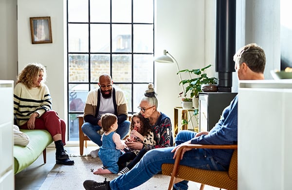 Family in room