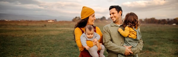 Family in a park