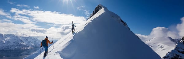 Mountaineers near the summit
