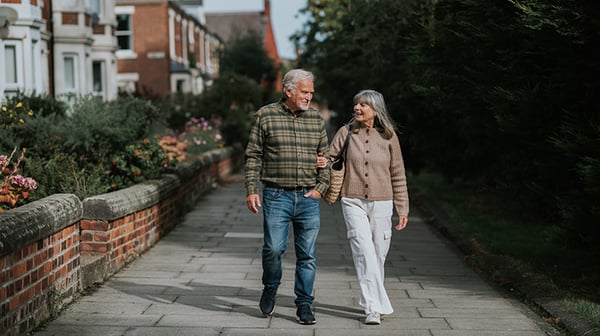 Couple walking