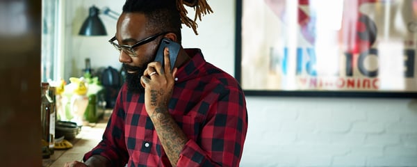 Man chatting on phone