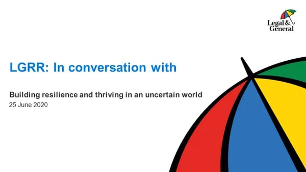 Building resilience and thriving in an uncertain world