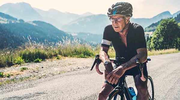 Man on a bike