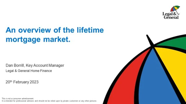 Overview of the Lifetime mortgage market