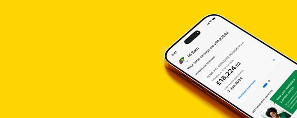 Phone screen of our app