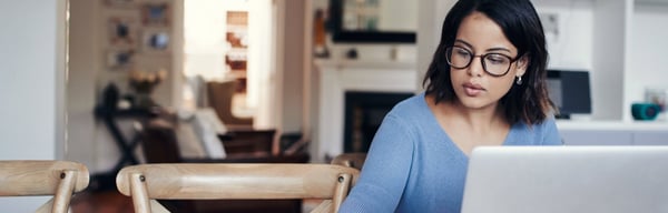 Woman working with laptop