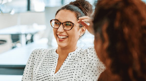 Women laughing