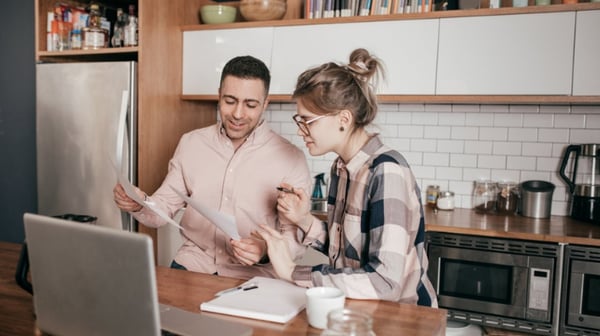 Couple on laptop