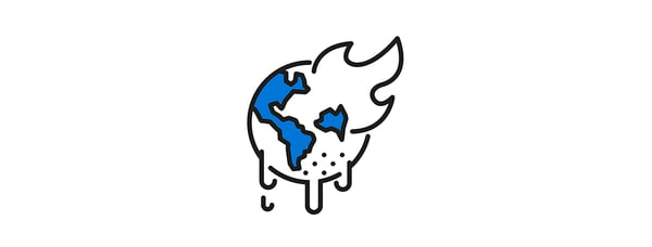 Climate change icon
