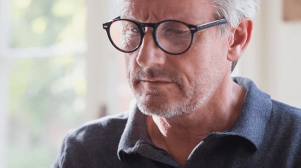 Man looking at laptop