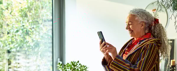 Lady on her phone.