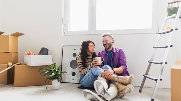 Couple on floor