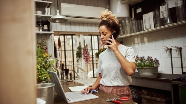 Women on phone