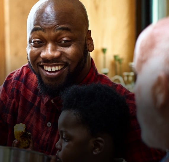 Smiling man