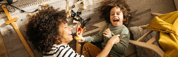 Image of mum and son hugging