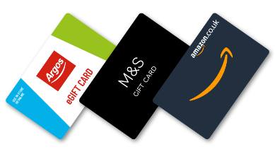 Over 50 Life Insurance welcome gift card choice