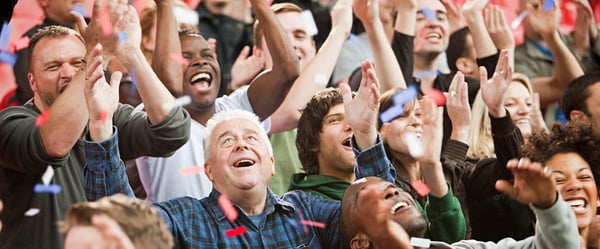 group of people celebrating