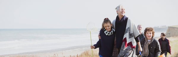 Family on a beach
