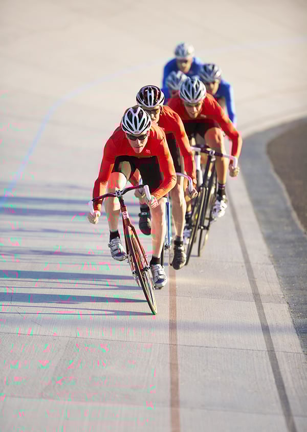 Cyclists in race