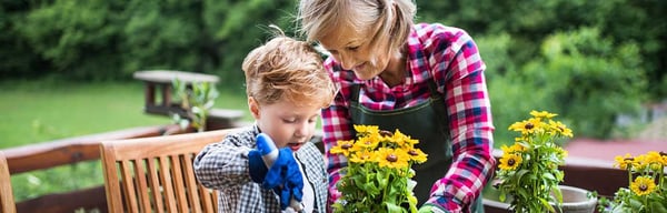 Women gardening