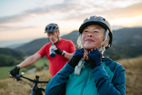 Couple cycling
