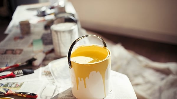 yellow paint