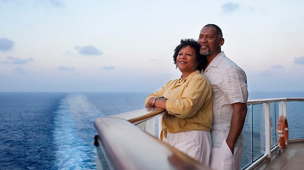Couple on a cruise