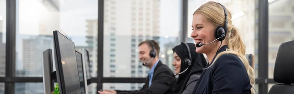 Friendly call centre personnel