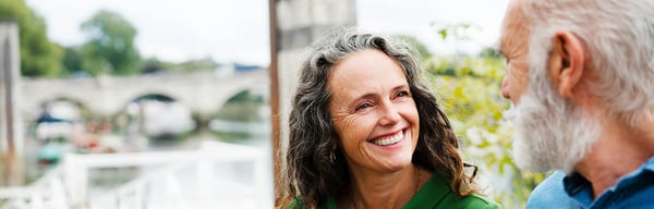 Women smiling