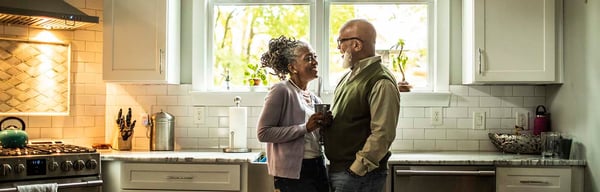 Couple in kitchen