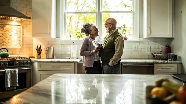 Couple in kitchen